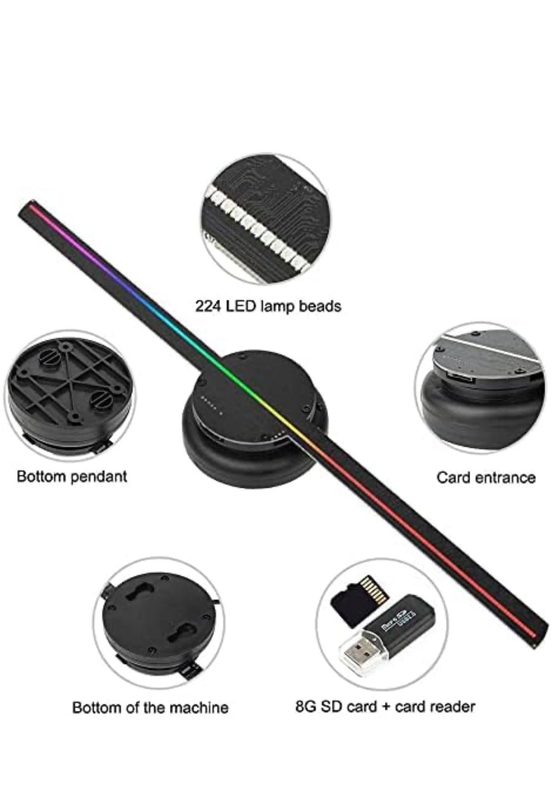 3D HOLOGRAPHIC FAN 42CM